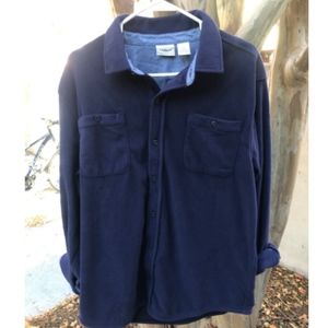 LL Bean Navy Blue Soft Button Down